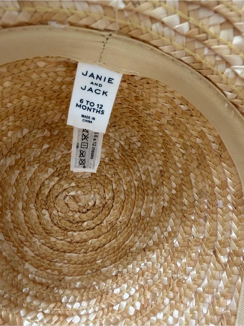 Janie and Jack Bow Straw Sun Hat